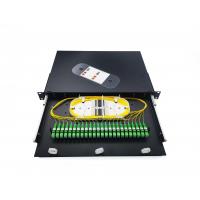 China Metal 1U 24 Port SC ST ODF Rack Mount Patch Panels on sale