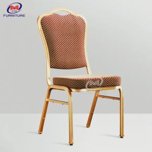 China Luxury Stackable Hotel Banquet Chair Non Upholstered Dining Chairs With Adjustable Foot Plug supplier