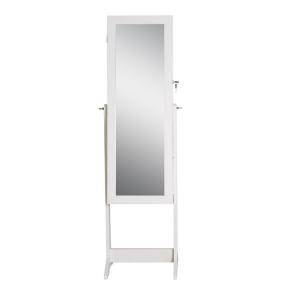 China KD Package NC Painting Lockable Cheval Mirror Jewelry Armoire supplier