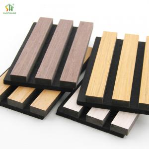 High Quality  Acoustic Decorative Wood Mdf Sound Absorbing Grooved Acoustic Panel For Interior Wall