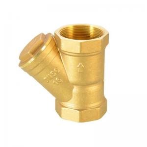 China Y Type Filter for Water Meter Front Brass Filter Heat Pump Air Conditioning HVAC Heating supplier