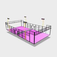 China Weatherproof Padel Tennis Courts Modern Synthetic Standard Size on sale