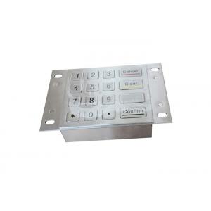 China 4 X 4 16 Keys Industrial Bank Machine Keypad With Metal Panel Mount Holes supplier
