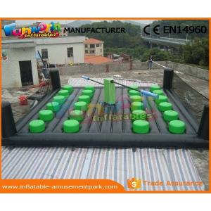 China 0.55 MM PVC Tarpaulin Eliminator Inflatable Meltdown Wipeout Inflatable Wipeout  supplier