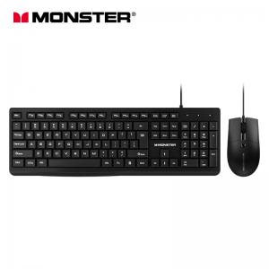 China ROHS Mechanical Keyboard Mouse Black USB Connect Rgb Monster KM2 supplier