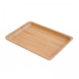 China Wooden 1.9cm Small Bamboo Tray Snack Nut Cheese Serving Plate supplier