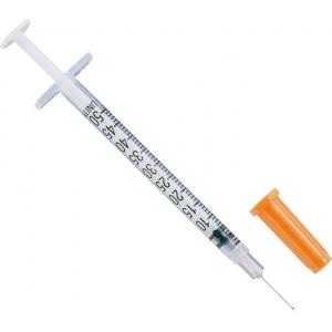 China Transparent Disposable Injection Insulin Syringes U-40 EO Gas 1ml 0.5ml supplier