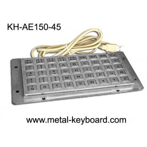 45 Keys Liquid proof / Vandalproof industrial keyboards in metal , USB interface
