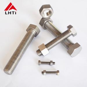 China Gr2 Titanium Bolts Nuts Hex Type M6 M8 M10 High Stability Anti Alkali Corrosion supplier