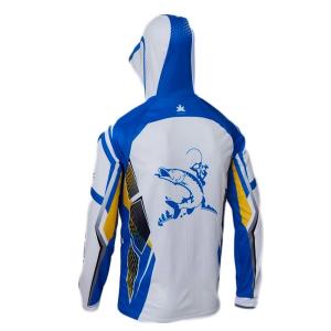 Anti UV Breathable Outdoor Fishing Clothing Hooded Fishing Jersey Multi Purpose