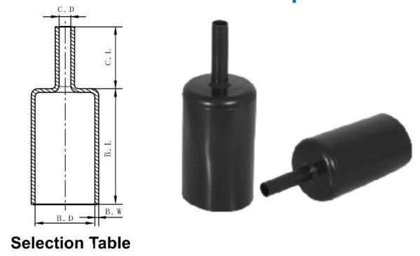 RoHS Insulated Heat Shrinkable Anode Caps Electrical Cable Accessories