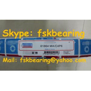 China 61864 Slim Section Deep Groove Ball Bearings Brass Cage , ABEC-5 supplier