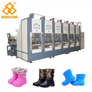Two Stations EVA Rain Boot Making Machine With PLC Touch Screen System