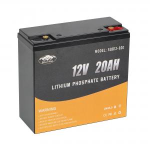 12V 20AH Lithium Ion LiFePO4 Battery For Backup Power, Fish Finder, Fans, Toys, LED Light, Security Camera And Camping