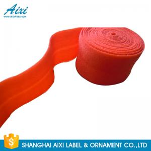 China Decorative Coloured Fold Over 10 - 30mm Elastic Binding Tape For Underwear supplier