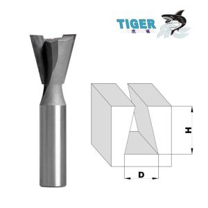 China Tungsten Carbide Dovetail Router Bit , Straight Flush Trim Router Cutting Bit wholesale