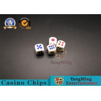 China High Density White Melamine Dice Poker Playing Cards Table Game Table Dice on sale
