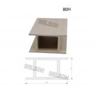 80mmx41mm H Type White UPVC Window Frame Profile For Residential Modern House