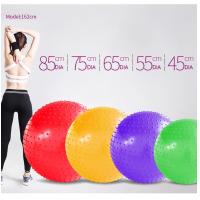 China Diameter 55cm Pilates Gym Ball , Ecofriendly Pink Massage Ball PVC Material on sale