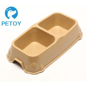 China Biodegradable Bamboo Pet Bowl Fiber Dog Cat Food Bowls Water Feeding wholesale