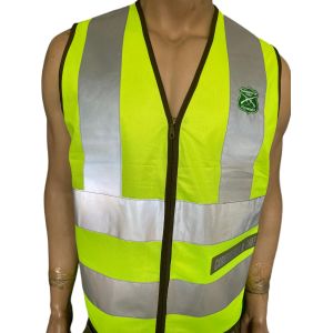 China Chaleco de seguridad amarillo con tiras reflectantes de alta visibilidad, chaleco táctico wholesale