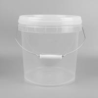 China 10L Customized Clear Plastic Toy Buckets Plastic Beach Pails With Lids on sale