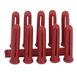 Building PE Plastic Wall Plugs 200N Capacity Red Screw Plugs 5.5MM X 34MM