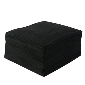 Cosmetic Spa Disposable Hairdressing Towels Biodegradable Black White Color