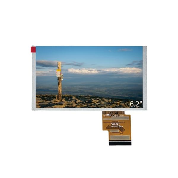 400nits TFT LCD スクリーン 800x480 解像度 6.2 インチディスプレイ TTL インターフェース付き