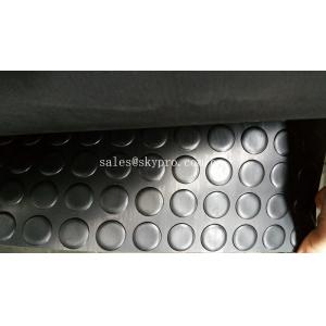 Coin pattern flooring extra wide rubber mats for garage floors / gasket
