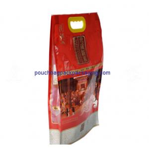 China Vacuum Bag with handle for Rice Packaging, Thailand Basmati Plastic Rice bag pack supplier