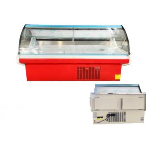 China Butchery Equipment Meat Display Cooler R404a Deli Refrigerated Showcase supplier
