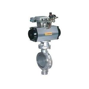 China Pneumatic Operated Power Station Valve Butterfly Valve Self-Cleaning supplier
