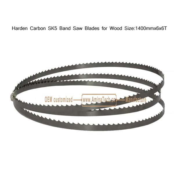Carbon SK5 Band Saw Blade for Wood   Size :1400mm x6x6T