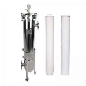 30 Inch Large Flow Rate Distilled Alcohol Filter Stainless Steel Cartridge Filter Housing For Beer Wine Filtration Equip