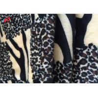 China Eco-friendly Printed Brushed Knit Polyester Velvet Fabric Export Orders For Garments on sale