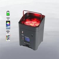 China 6*18W Rgbwauv DJ Wedding Battery Powered Uplighters LED Par Light Waterproof on sale