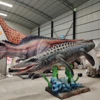 China Adventure Theme Amusement Park Mosasaurus dino Model Animated Artificial Moving Life-size 3d Dinosaurs on sale