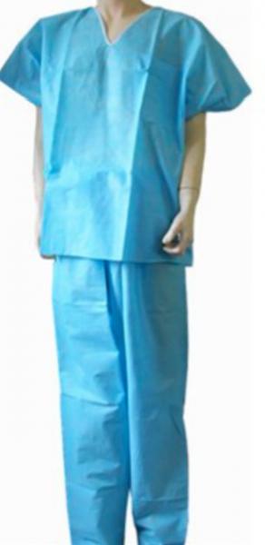 Fluid Resistance Hospital Surgical Scrubs , Medical Scrub Suits With Pocket