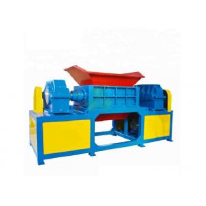 China Twin Shaft Waste Tire Shredder Machine With High Strength Moving Blade supplier