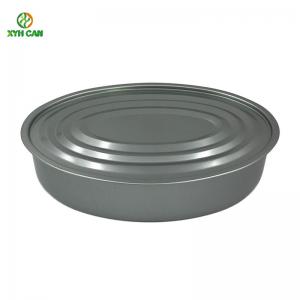 China Tuna Fish Sardines Packaging Metal Tin Can Oval Shaped With Easy Open Lid supplier