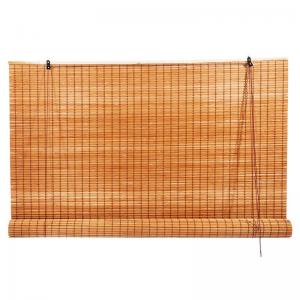 Hand Made 1.5m Height Natural Bamboo Roller Blinds Shade Solar Control Decoration