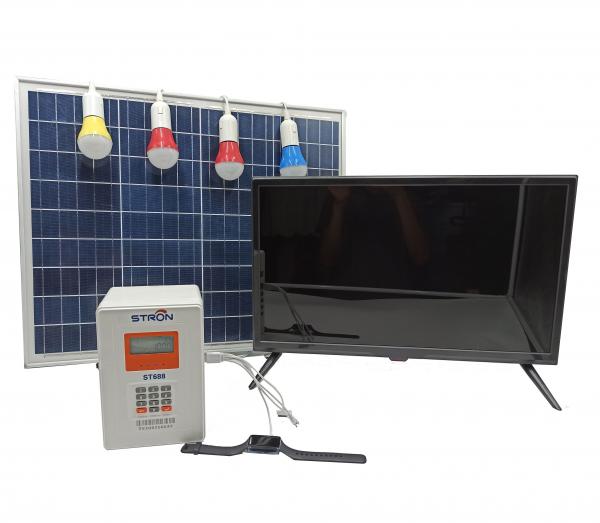 12V Portable Solar Home System , 50W Solar System For Home Electricity