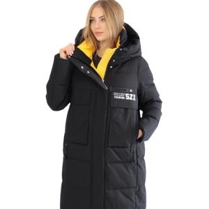 FODARLLOY  high-quality women's drawstring solid color zipper leather warm cotton-padded jacket for women