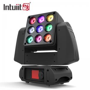 IP20 Stage Led Matrix Light 9X10W Rgbw Moving Head Light For Dj Disco