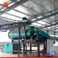 Granulating Process Organic Fertilizer Production Line Green Color Stable Operation
