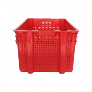 China 600x400x310mm Mesh Style PP/PE Plastic Box Compartment Crate for Transporting Produce supplier