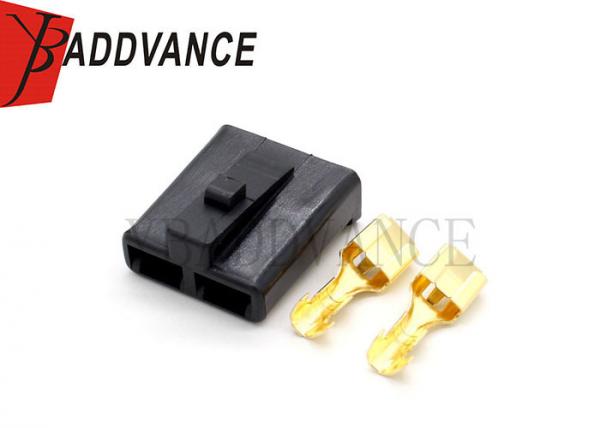 2 Pin Black Female Automotive Electrical Connectors For Fuel Pump DJ702113-6.3