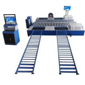 AA4C 3 Axis 6 Roller 15T Capacity Chassis Dynnamometer Machine Auto Car Vehicle Test Line Vehicle Inspection Equipments