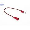 Durable Electrical Cable Assemblies Receptacle Red Vehicle Wiring Harness